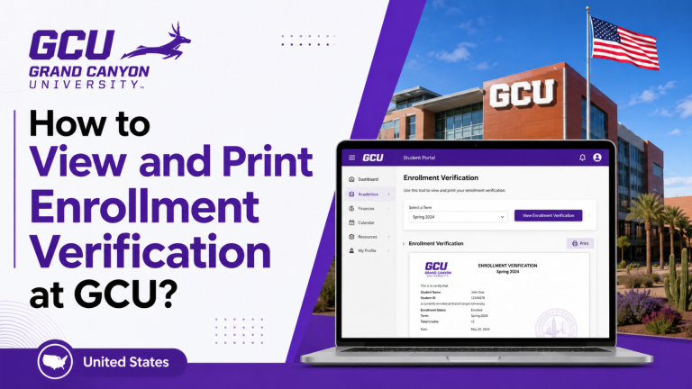 How to View and Print Enrollment Verification at GCU?